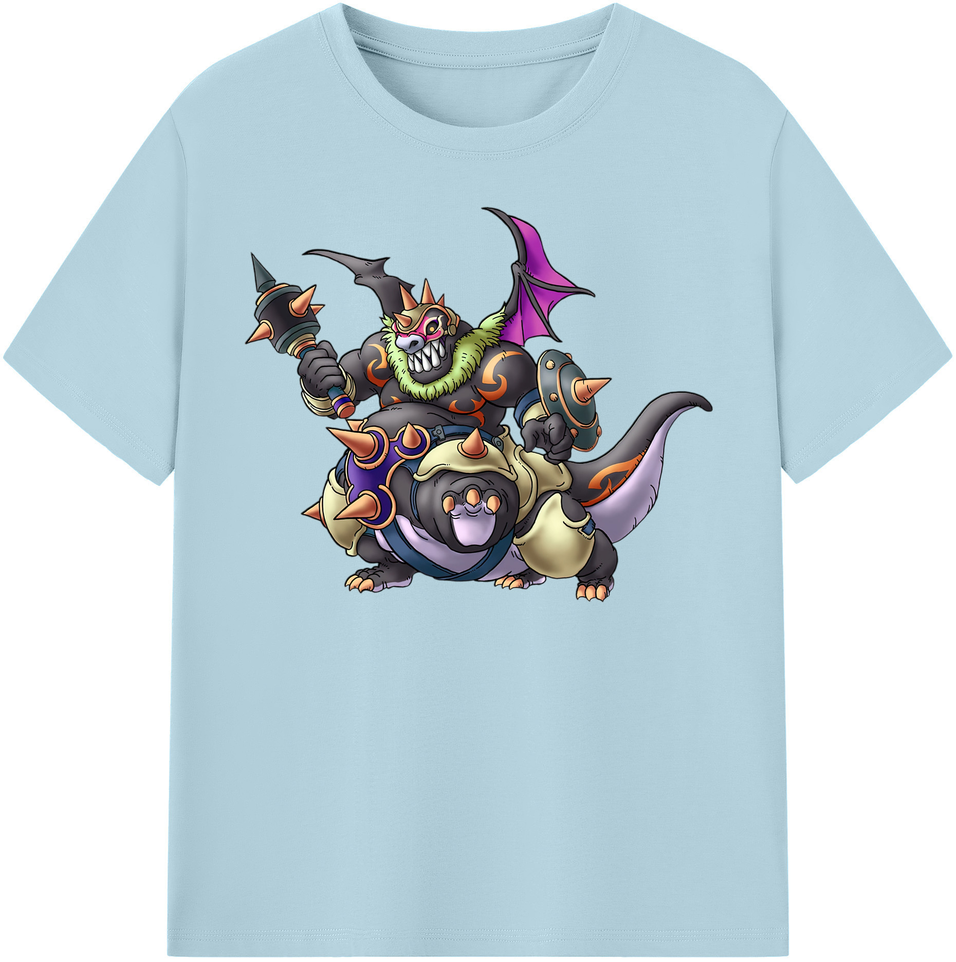 （画像用） ドラゴンクエスト Doragon Kuesuto Dragon Quest 綿100％半袖Tシャツ（フロントプリント）